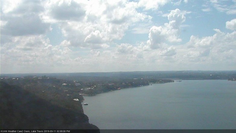 Lake Travis webcam, September 11, 2019 1:10 PM CT