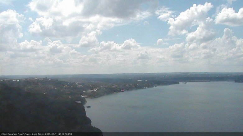 Lake Travis webcam, September 11, 2019 1:20 PM CT