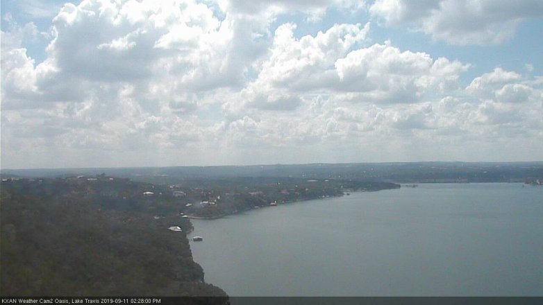 Lake Travis webcam, September 11, 2019 1:30 PM CT