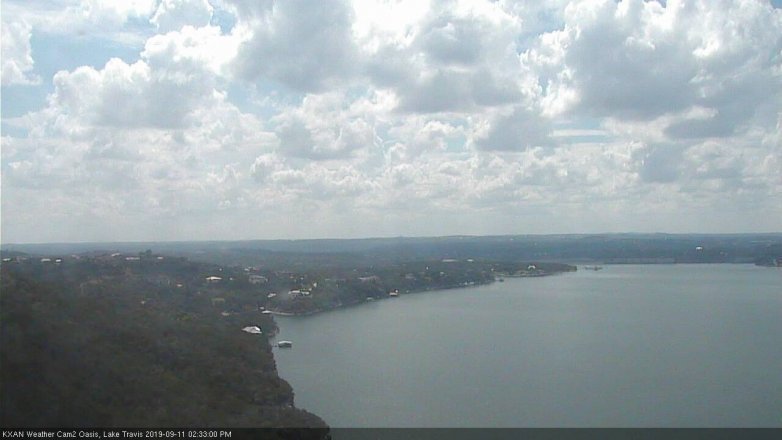 Lake Travis webcam, September 11, 2019 1:35 PM CT