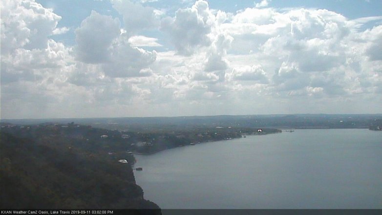 Lake Travis webcam, September 11, 2019 2:05 PM CT