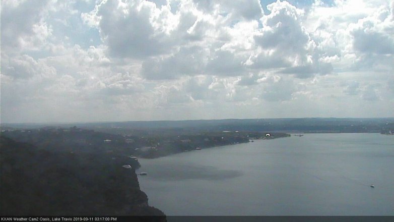 Lake Travis webcam, September 11, 2019 2:20 PM CT