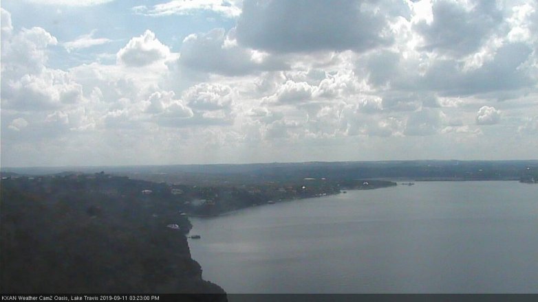 Lake Travis webcam, September 11, 2019 2:25 PM CT
