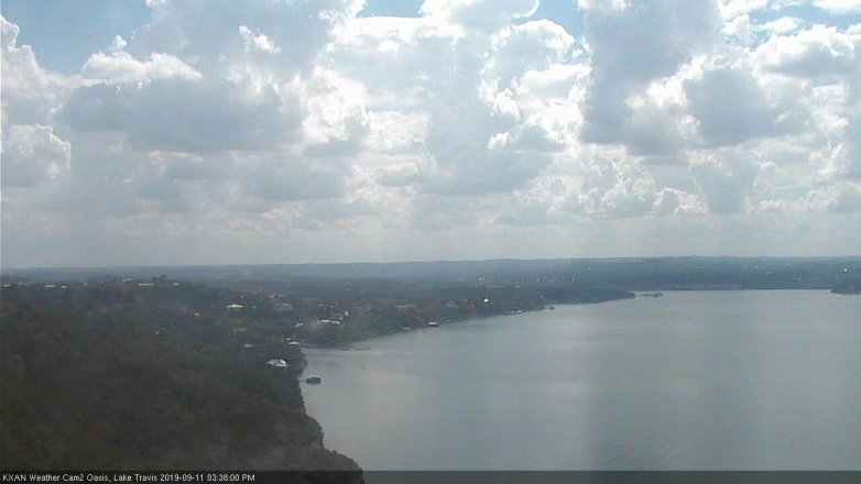 Lake Travis webcam, September 11, 2019 2:40 PM CT