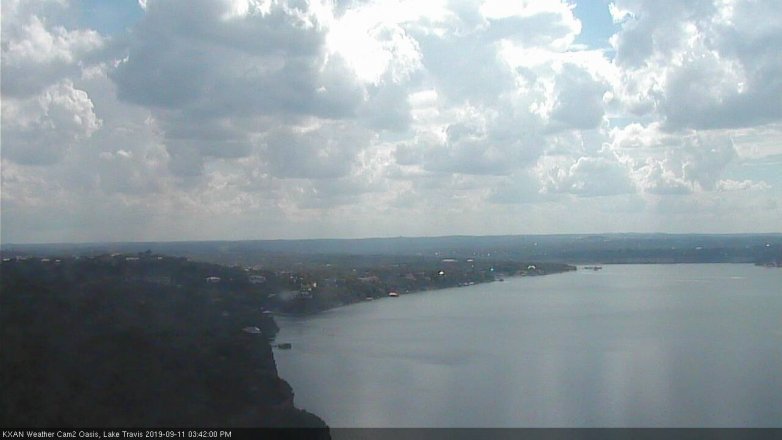 Lake Travis webcam, September 11, 2019 2:45 PM CT