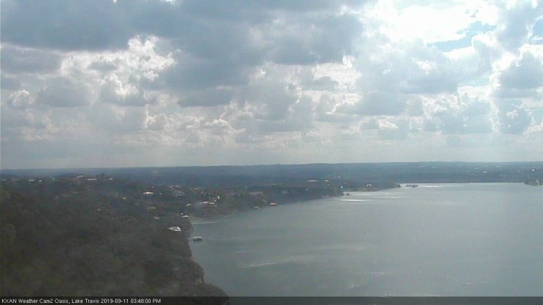 Lake Travis webcam, September 11, 2019 2:50 PM CT