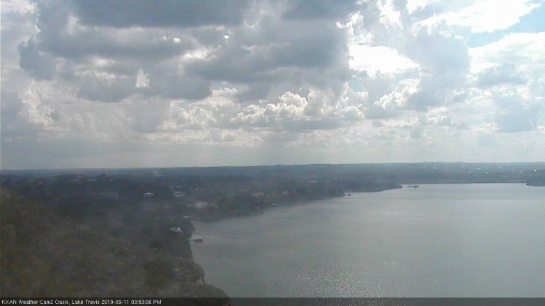 Lake Travis webcam, September 11, 2019 2:55 PM CT