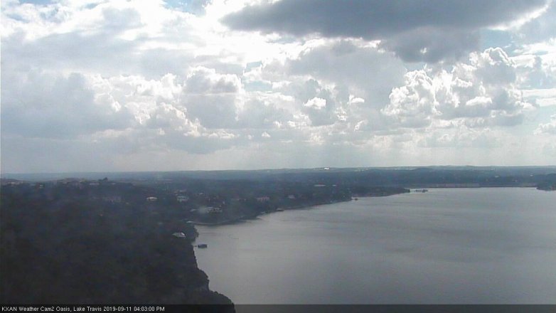 Lake Travis webcam, September 11, 2019 3:05 PM CT