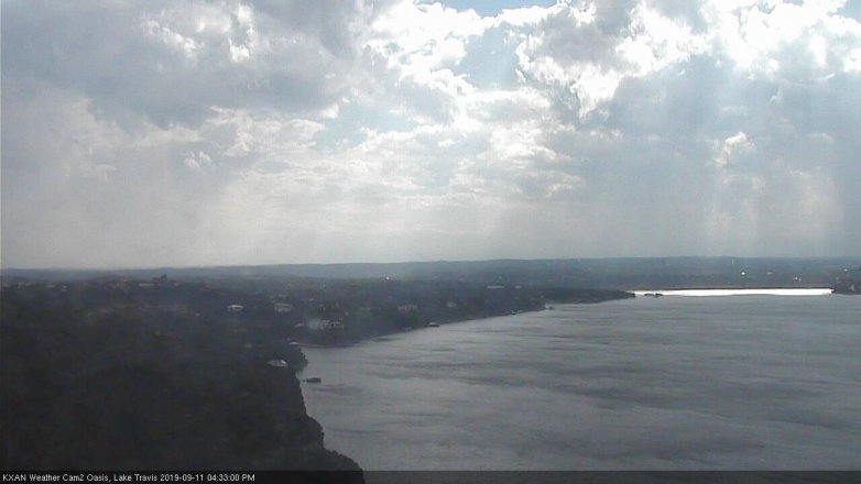 Lake Travis webcam, September 11, 2019 3:35 PM CT