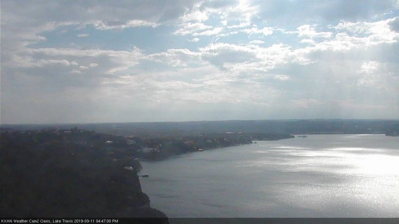 Lake Travis webcam, September 11, 2019 3:50 PM CT