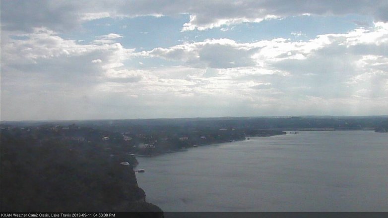 Lake Travis webcam, September 11, 2019 3:55 PM CT
