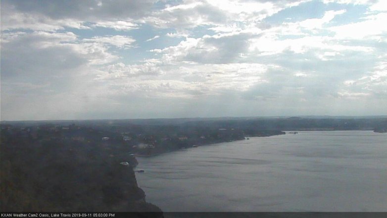 Lake Travis webcam, September 11, 2019 4:05 PM CT