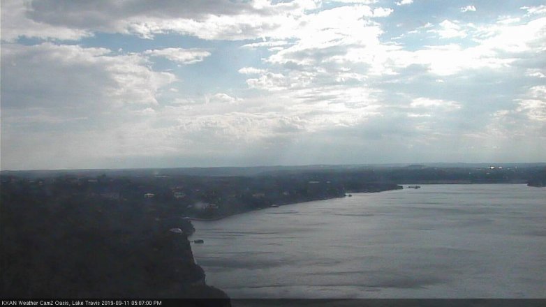Lake Travis webcam, September 11, 2019 4:10 PM CT