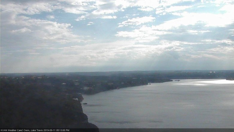 Lake Travis webcam, September 11, 2019 4:15 PM CT