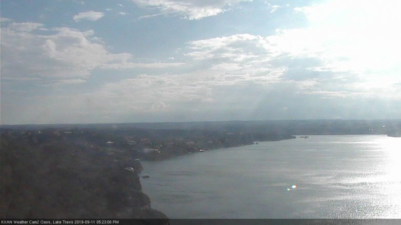 Lake Travis webcam, September 11, 2019 4:25 PM CT