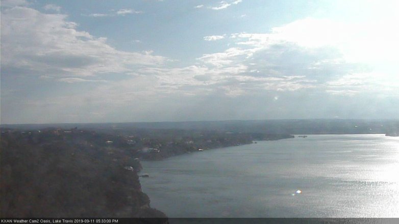 Lake Travis webcam, September 11, 2019 4:35 PM CT
