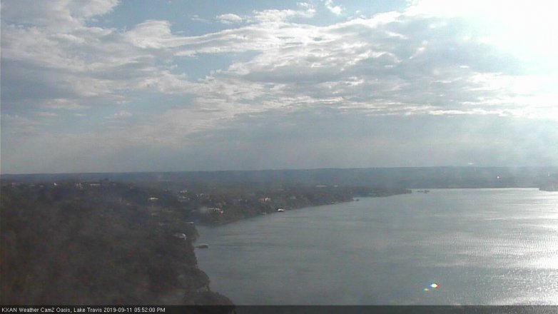 Lake Travis webcam, September 11, 2019 4:55 PM CT