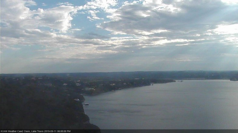 Lake Travis webcam, September 11, 2019 5:10 PM CT