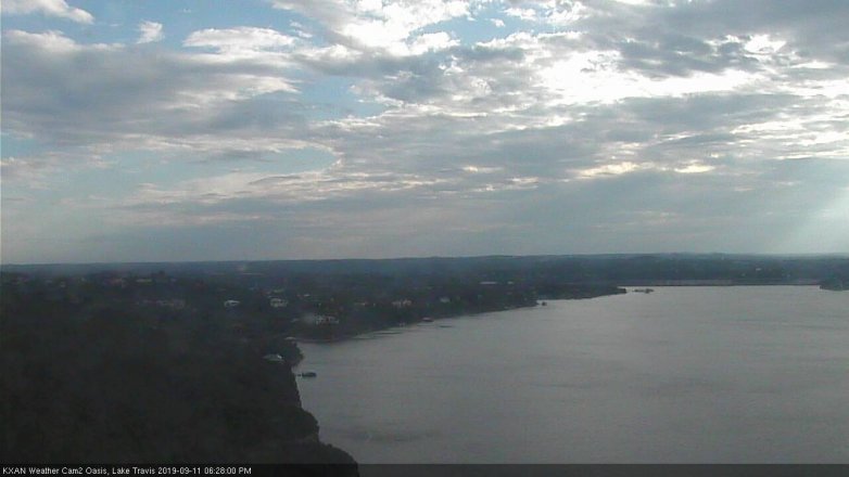 Lake Travis webcam, September 11, 2019 5:30 PM CT