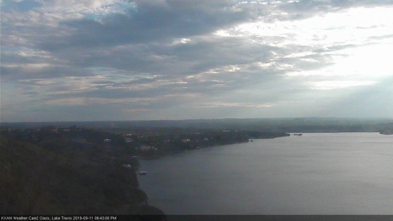 Lake Travis webcam, September 11, 2019 5:45 PM CT