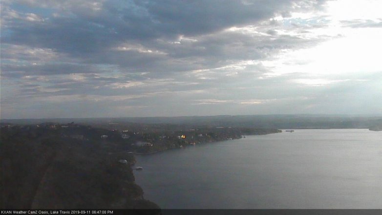 Lake Travis webcam, September 11, 2019 5:50 PM CT