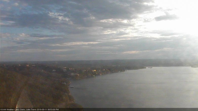 Lake Travis webcam, September 11, 2019 5:55 PM CT