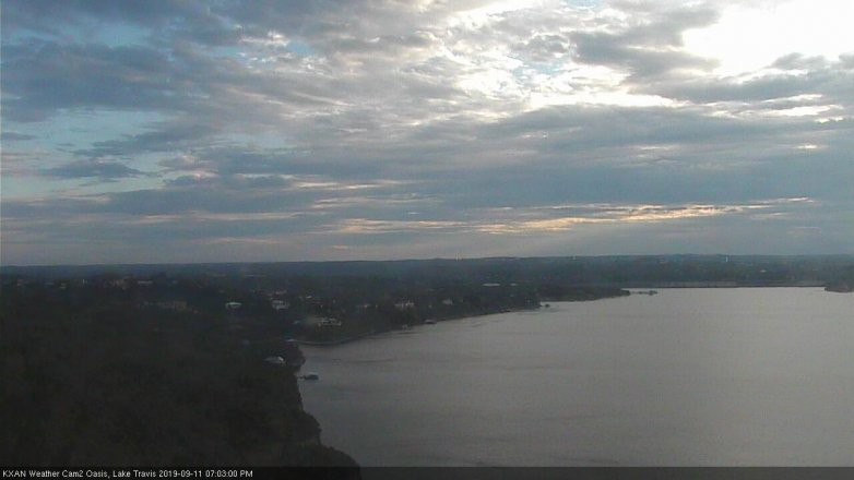 Lake Travis webcam, September 11, 2019 6:05 PM CT