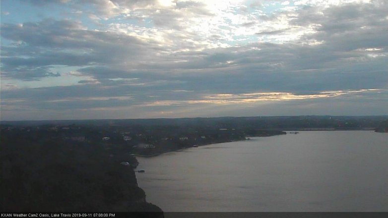 Lake Travis webcam, September 11, 2019 6:10 PM CT