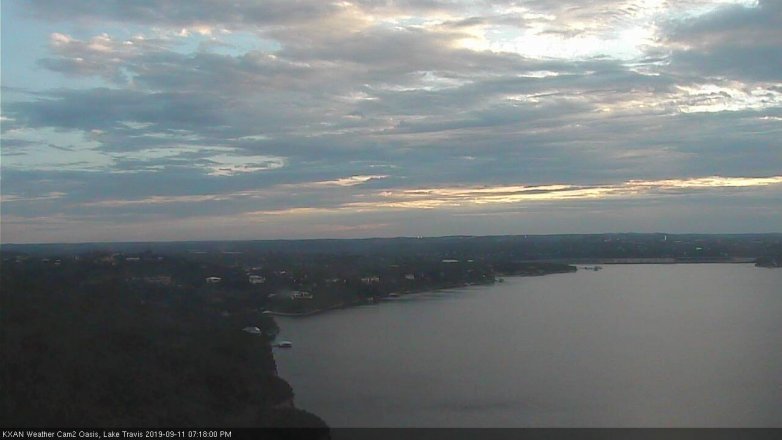 Lake Travis webcam, September 11, 2019 6:20 PM CT