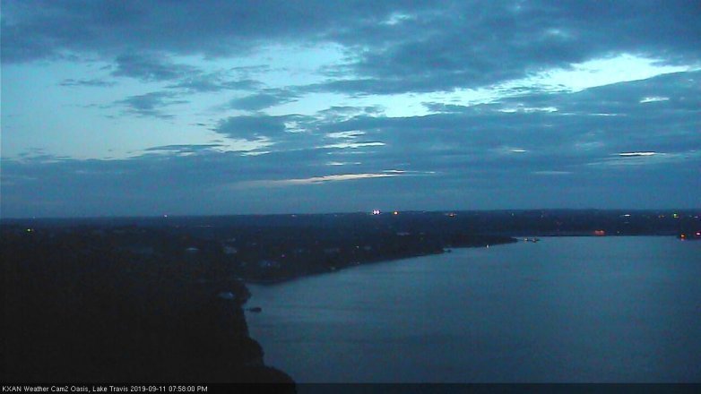Lake Travis webcam, September 11, 2019 7:00 PM CT