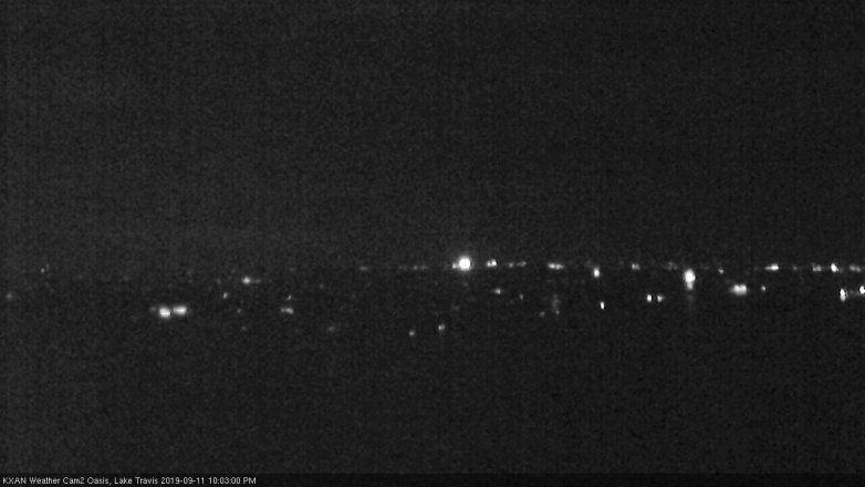 Lake Travis webcam, September 11, 2019 9:05 PM CT