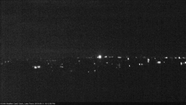 Lake Travis webcam, September 11, 2019 9:15 PM CT