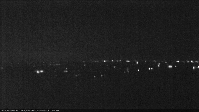 Lake Travis webcam, September 11, 2019 9:30 PM CT