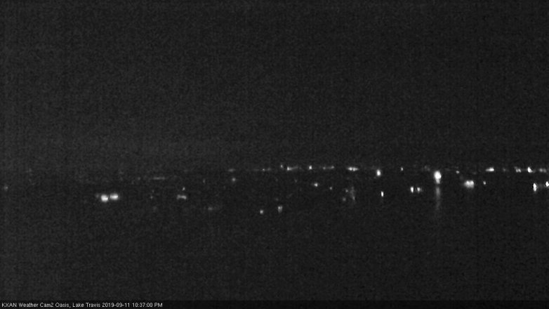 Lake Travis webcam, September 11, 2019 9:40 PM CT