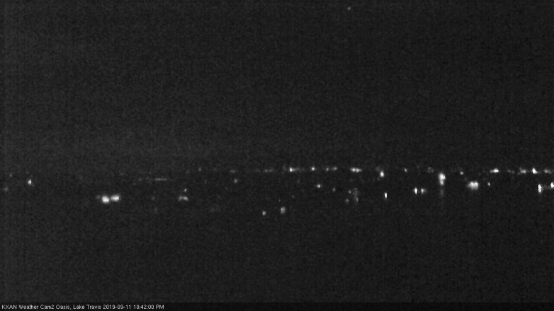 Lake Travis webcam, September 11, 2019 9:45 PM CT