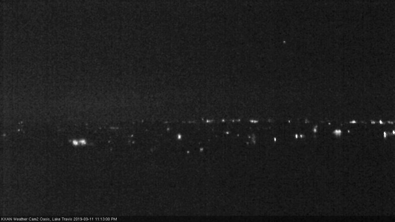 Lake Travis webcam, September 11, 2019 10:15 PM CT
