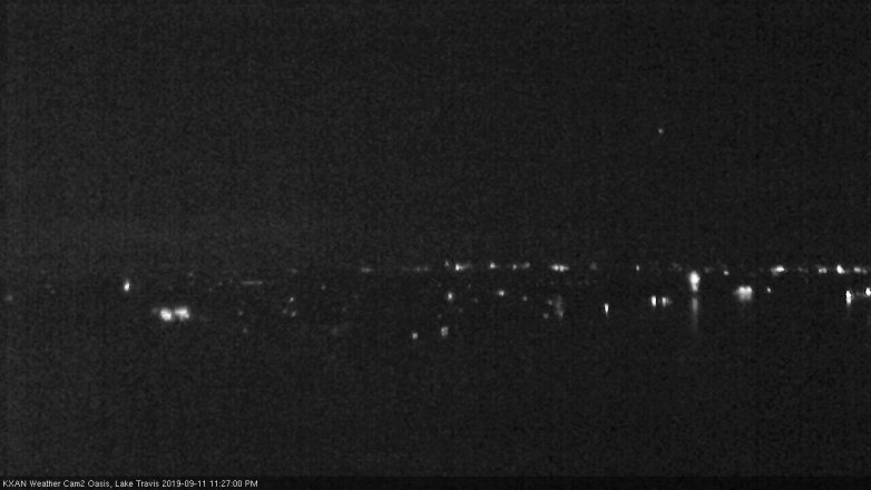 Lake Travis webcam, September 11, 2019 10:30 PM CT