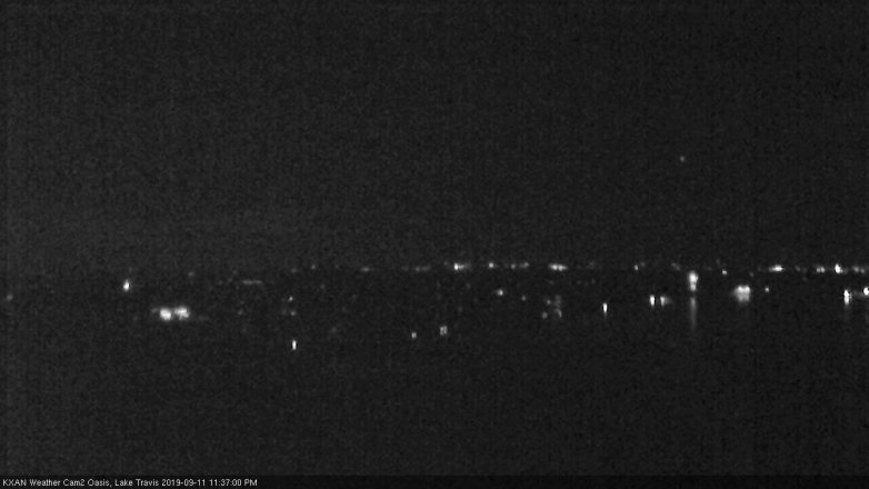 Lake Travis webcam, September 11, 2019 10:40 PM CT