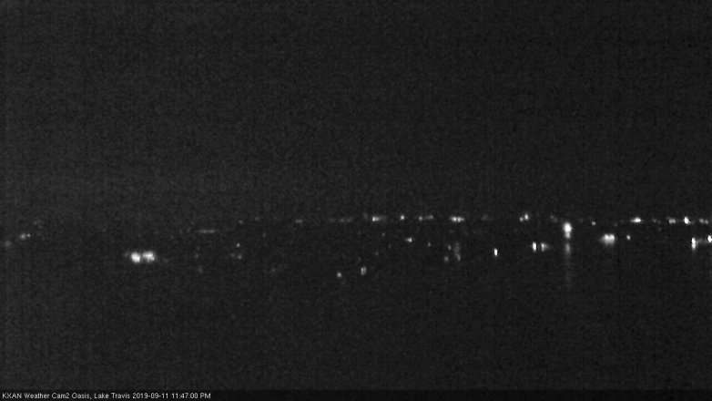 Lake Travis webcam, September 11, 2019 10:50 PM CT