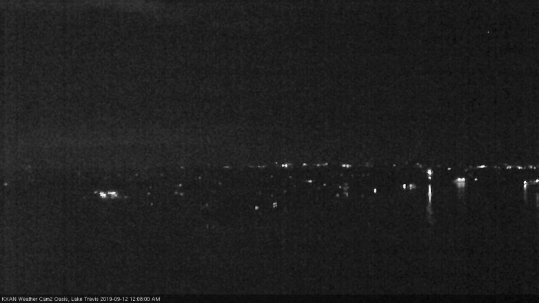 Lake Travis webcam, September 11, 2019 11:10 PM CT