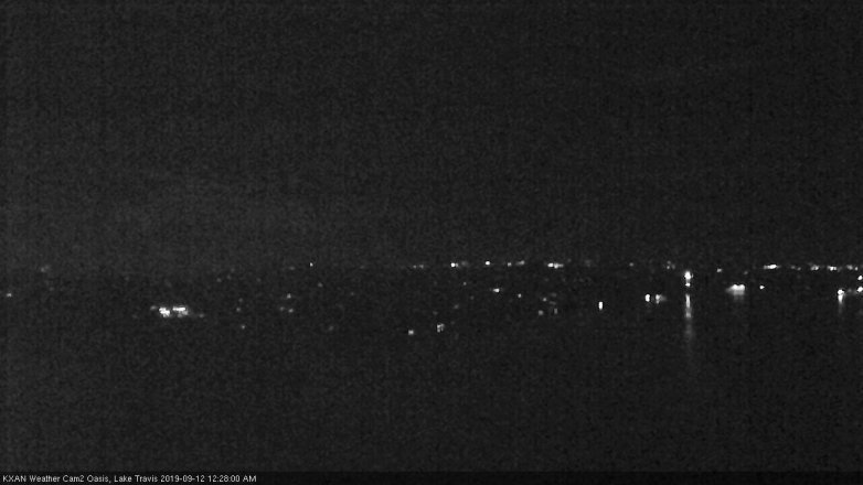Lake Travis webcam, September 11, 2019 11:30 PM CT