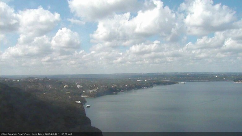 Lake Travis webcam, September 12, 2019 10:35 AM CT