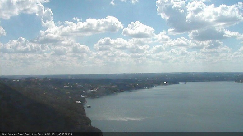 Lake Travis webcam, September 12, 2019 2:10 PM CT