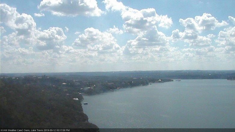 Lake Travis webcam, September 12, 2019 2:20 PM CT