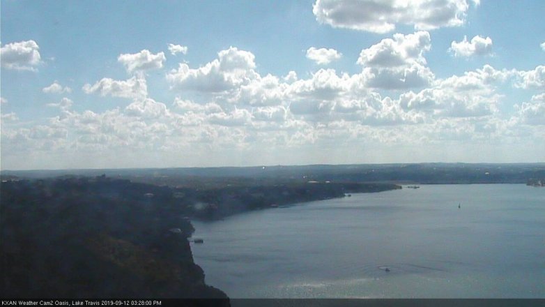 Lake Travis webcam, September 12, 2019 2:30 PM CT