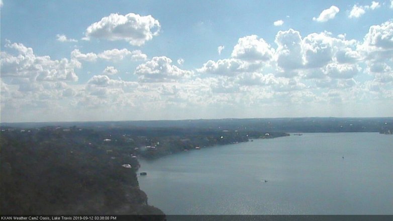 Lake Travis webcam, September 12, 2019 2:40 PM CT