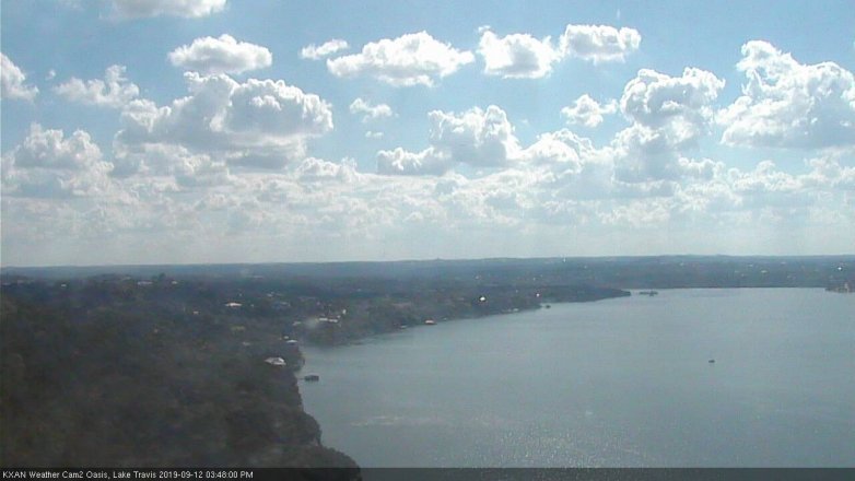 Lake Travis webcam, September 12, 2019 2:50 PM CT