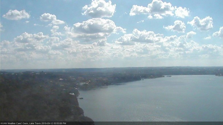 Lake Travis webcam, September 12, 2019 2:55 PM CT