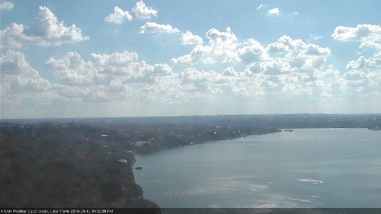 Lake Travis webcam, September 12, 2019 3:05 PM CT