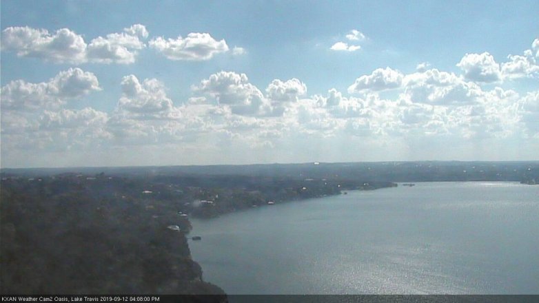 Lake Travis webcam, September 12, 2019 3:10 PM CT